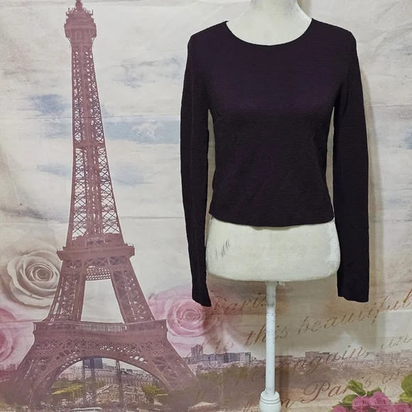 Forever 21 Deep Purple Long Sleeve Top - Picture 2 of 7